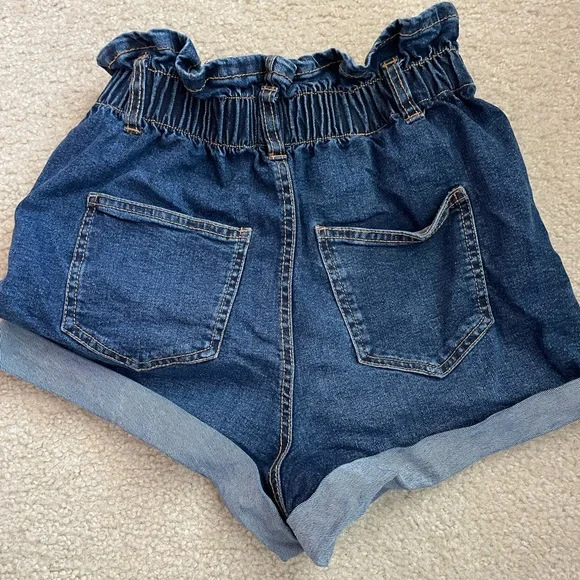 No Boundaries High Waist Denim Blue Shorts - Picture 5 of 5
